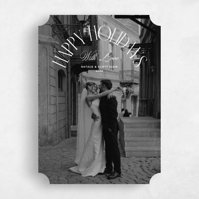 White Ticket Holiday Card - Carrington