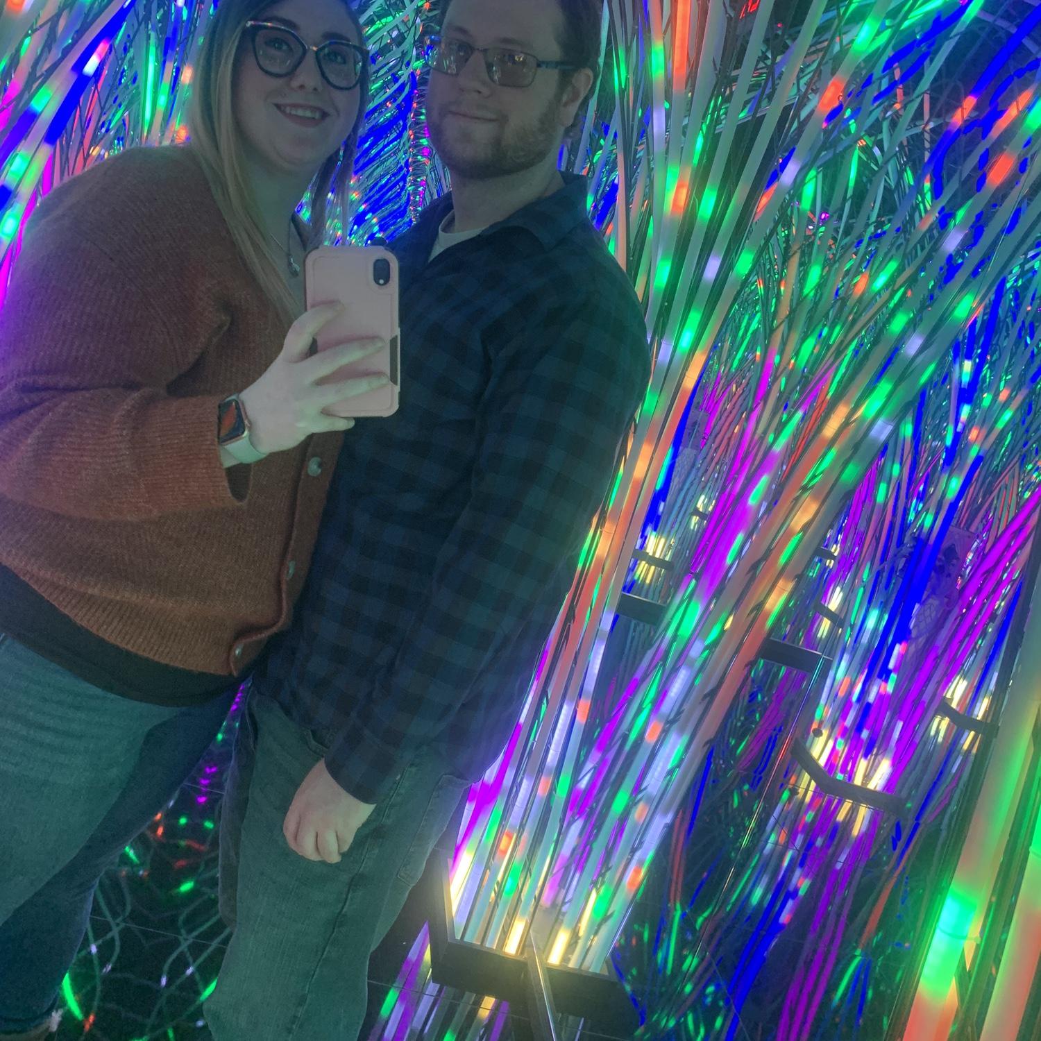 Our first official date at the other world interactive art exhibit in Philadelphia