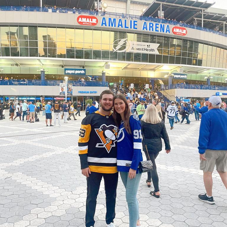 our first hockey game