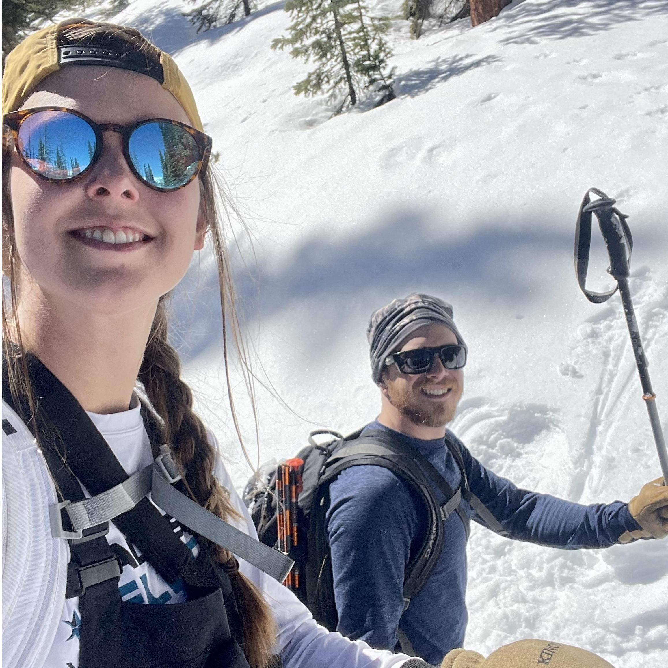 Ski touring in Montezuma