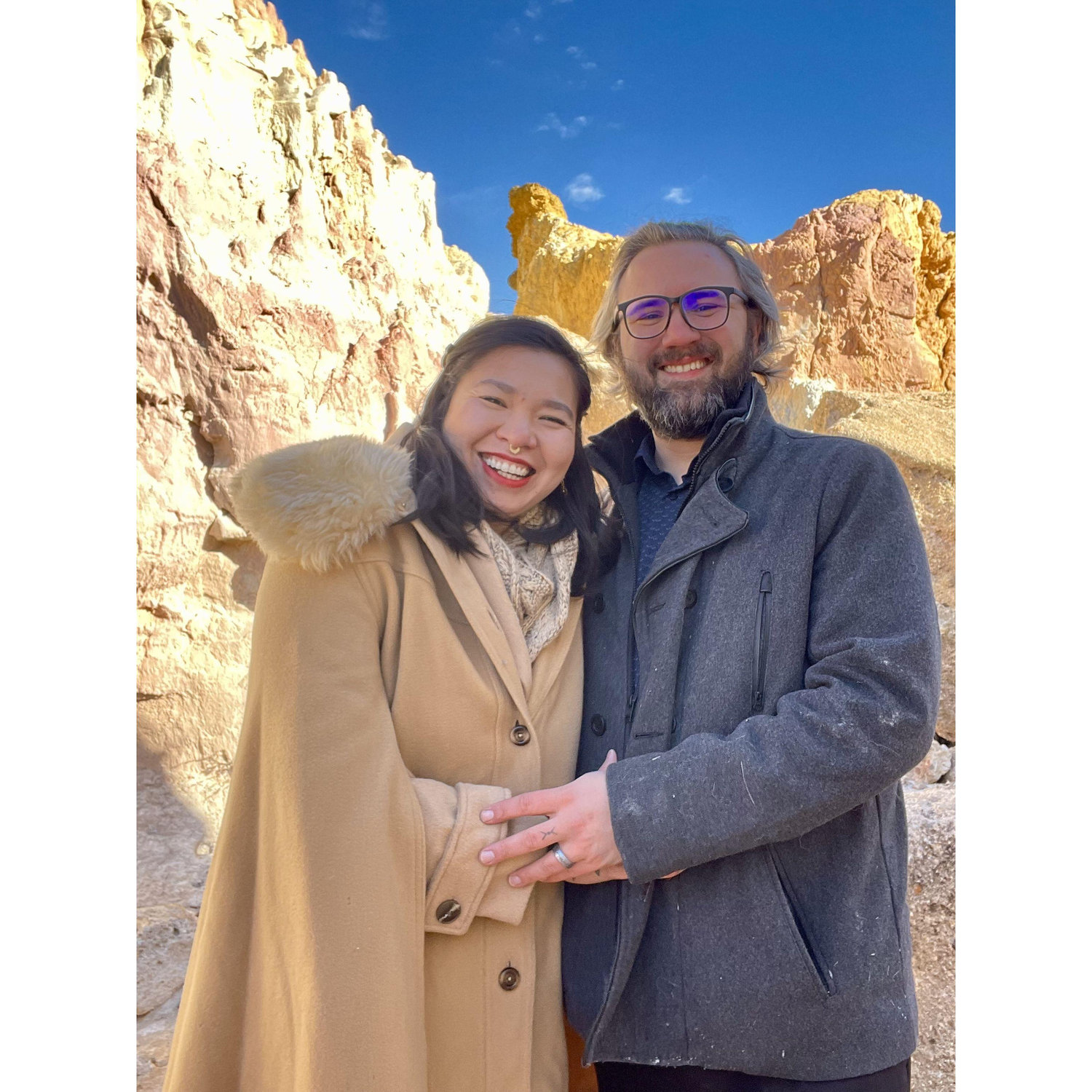 We said "YES" on January 1, 2025 in a private, intimate ceremony.