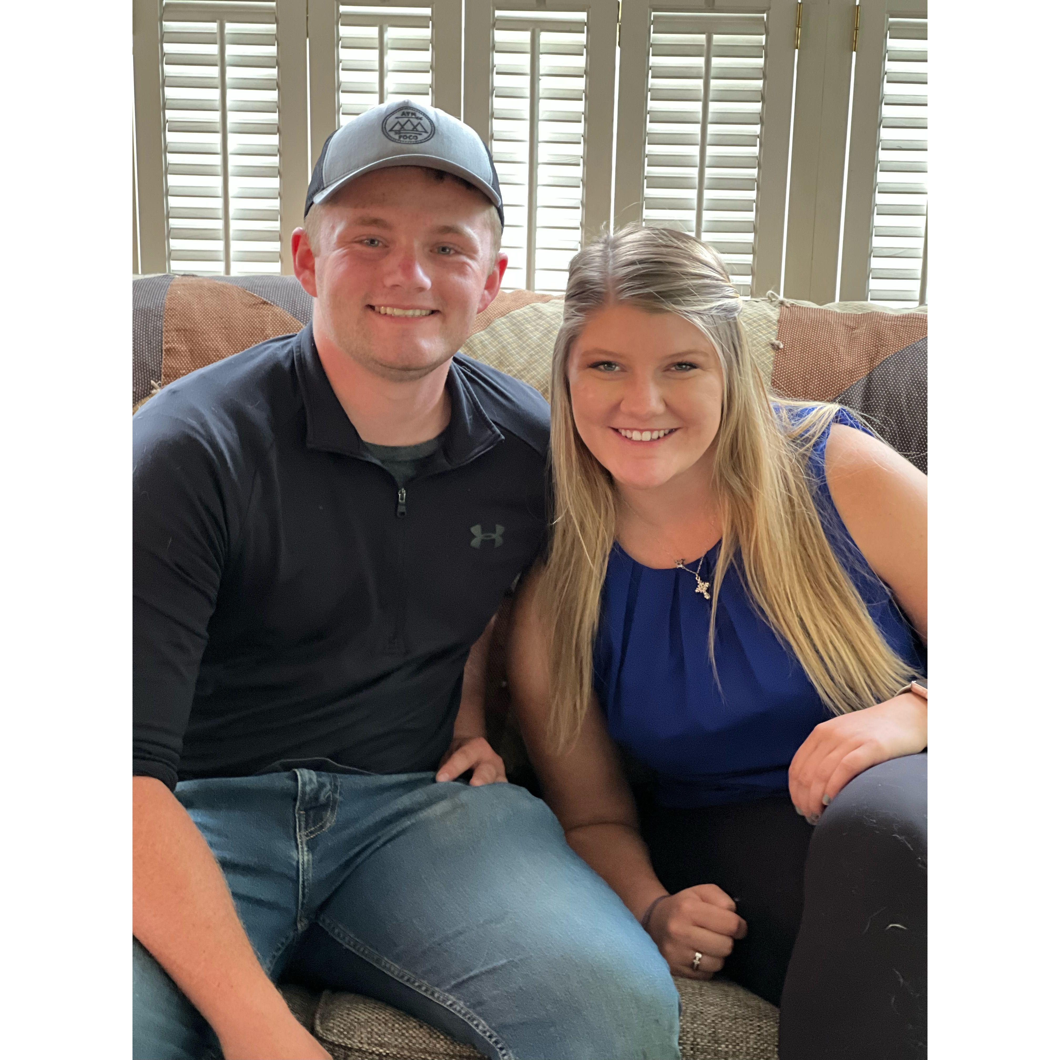 Our first photo together the week we started dating.