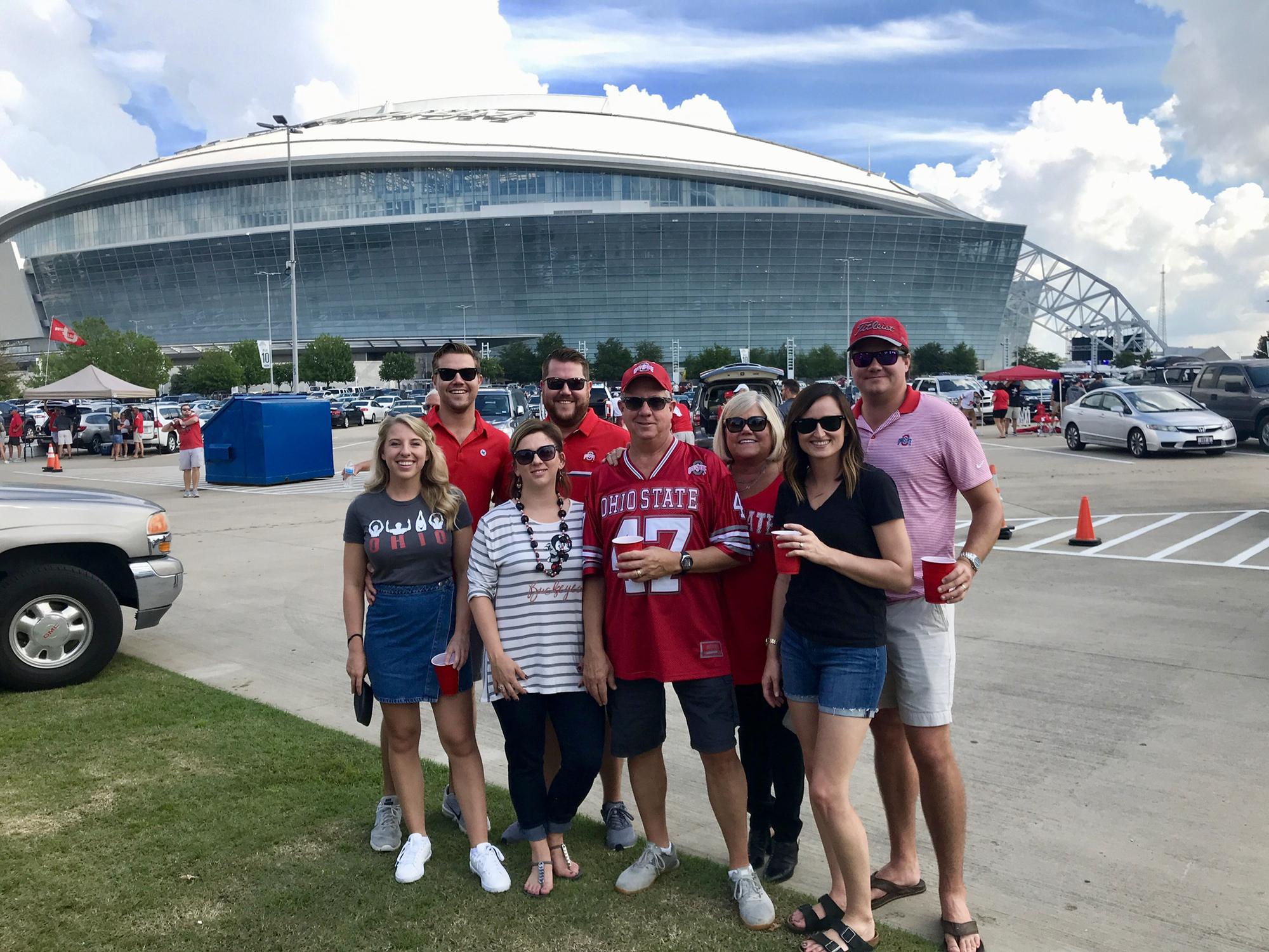 Patrick and Shannon travel to Dallas for an Ohio State Football game with the Winebar family.