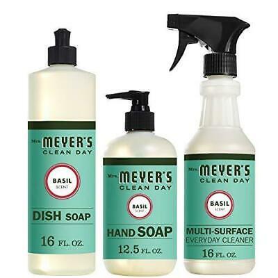 Details about  Mrs. Meyer's Clean Day Kitchen Basics Set, Includes: Multi-Surface Cleaner, Hand