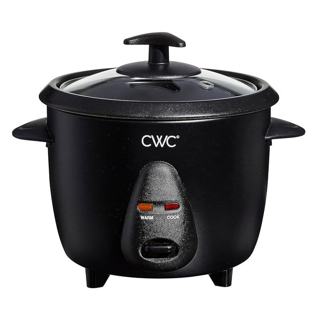COOK WITH COLOR 6 Cup Rice Cooker 300W - Effortless Cooking and Perfectly, Cooks 3 Cups of Raw Rice for 6 Cups of Cooked Rice, Black