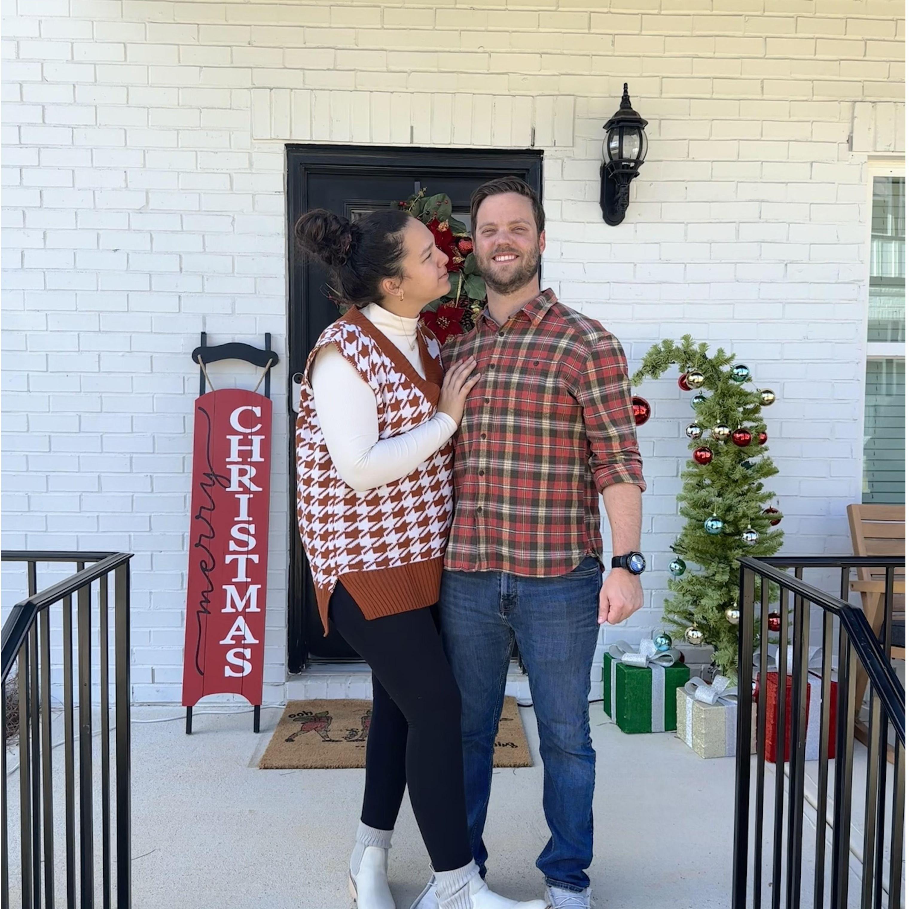Our first time hosting my family for the holidays. It was actually for Thanksgiving, but I was already in full Christmas mode. Thankful he loves me anyways.