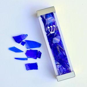 Fill-Your-Own Wedding Shards Mezuzah - Silver