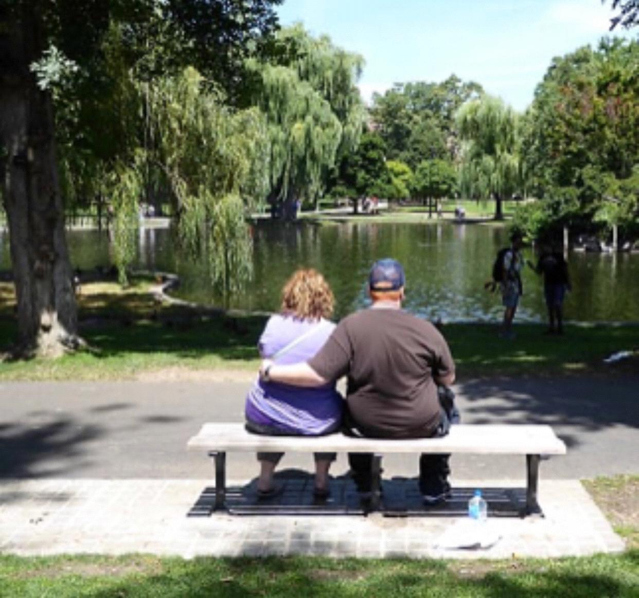 August 2016, Boston Common - our take on the scene from Good Will Hunting