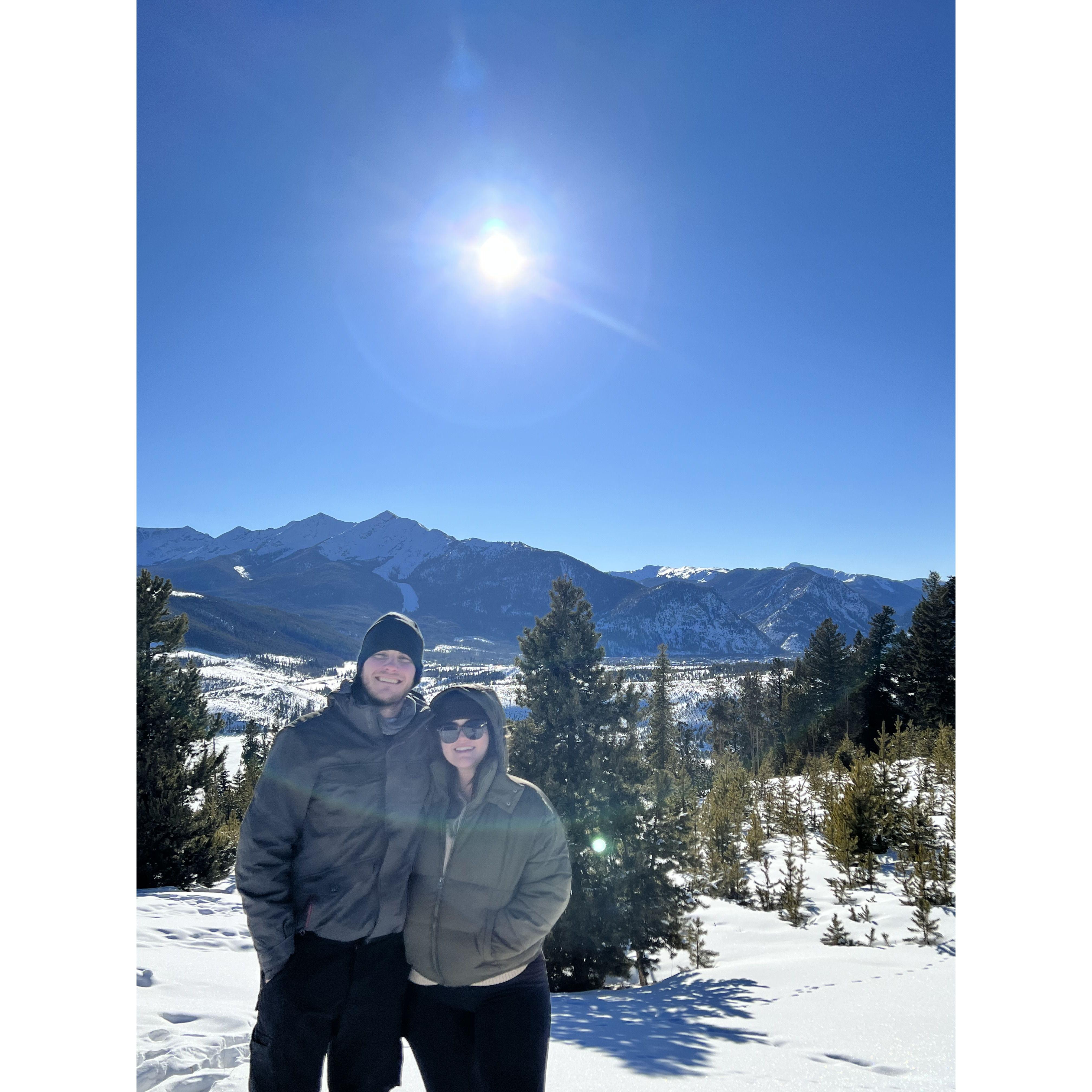 Our first skiing trip! Lauren isn't much of a skier...