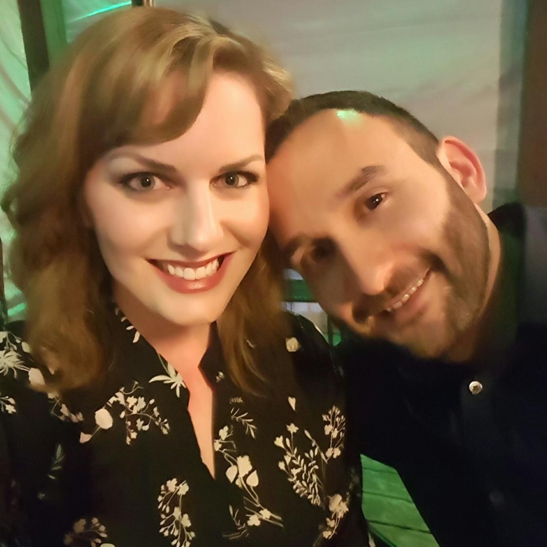 Our first photo together on our first date!