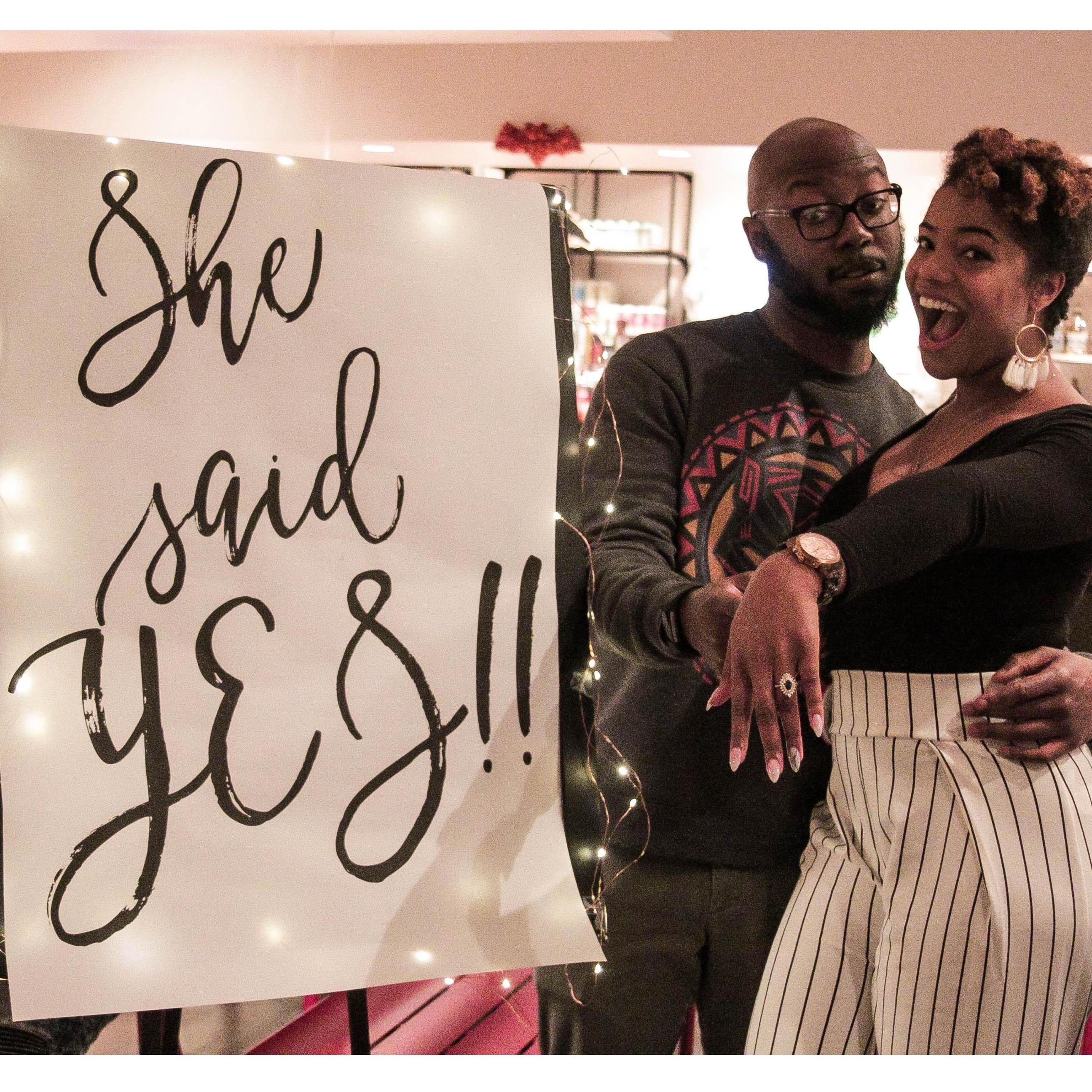 From the proposal party!