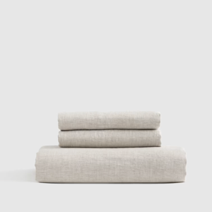 European Linen Fitted Sheet Set - King