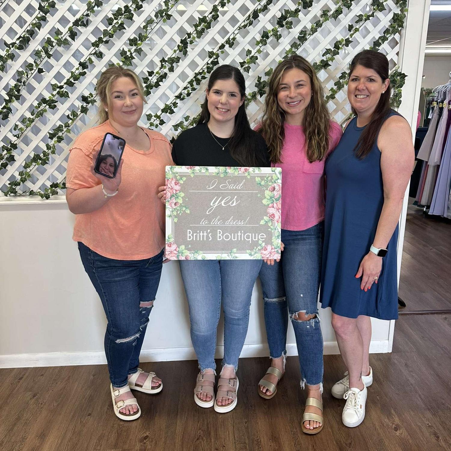 Saying yes to the dress!!