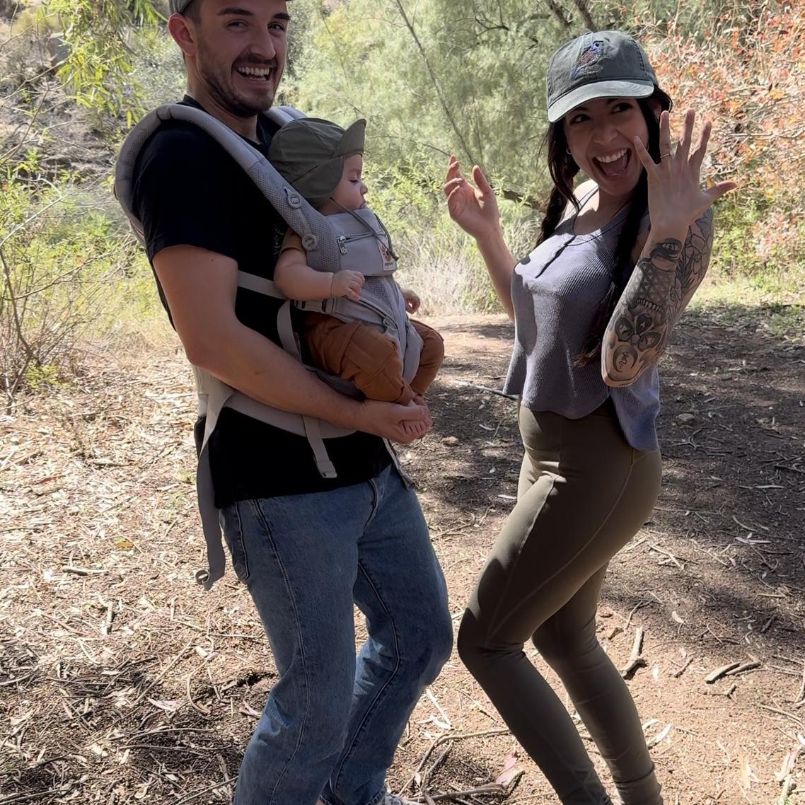 When Woods finally asked Natalie to marry him