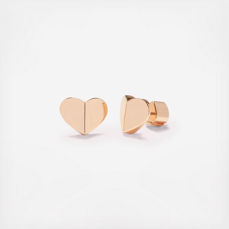 kate spade new york, Heritage Spade Small Heart Studs - Zola