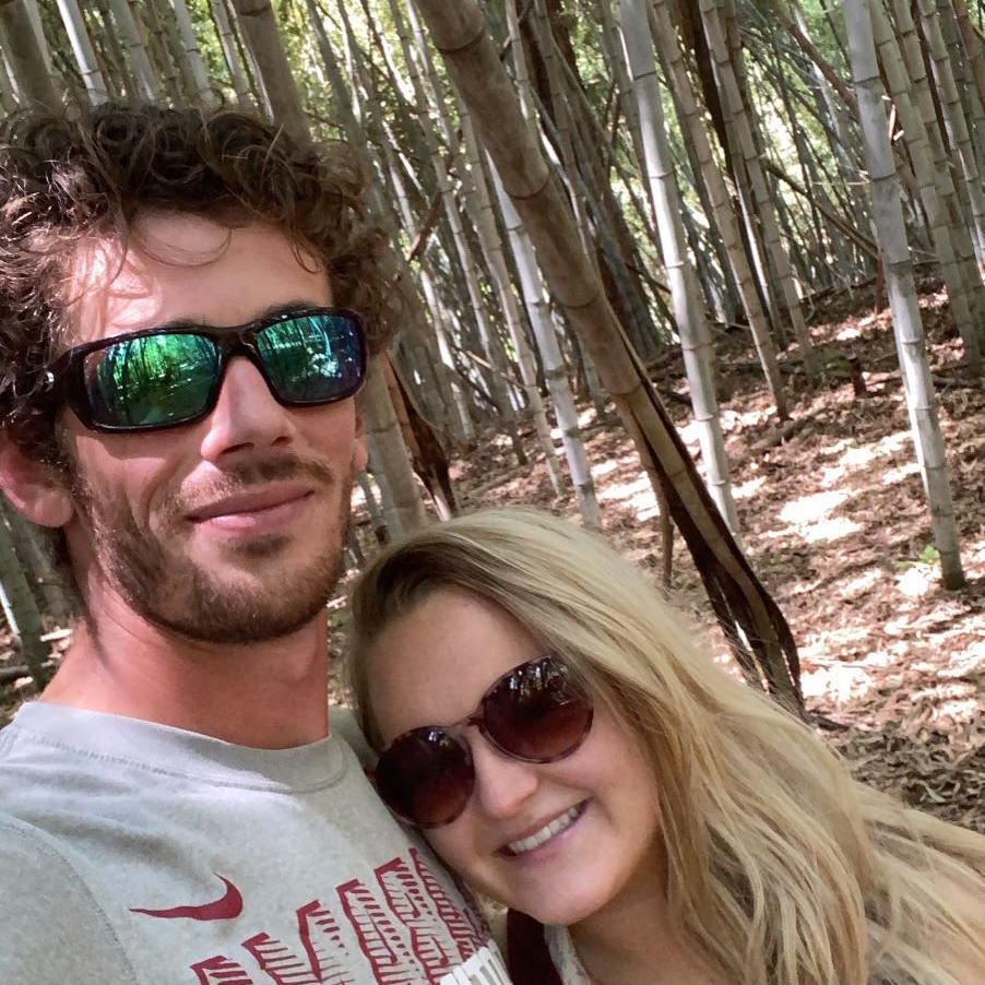 Tyler showed Cyrena around the bamboo forest in Prattville! June 2020