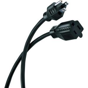 15 ft. 16/3 Indoor/Outdoor Workshop Extension Cord, Black