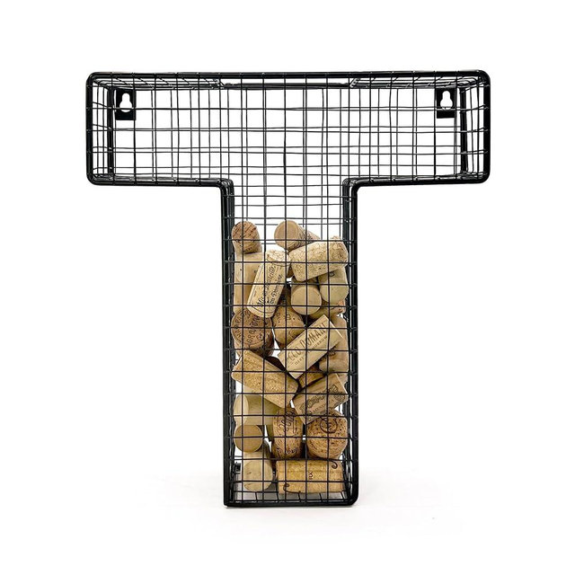Oeno Wine Cork Holder Metal Display Collector Full Alphabet Display Letters & More (T)