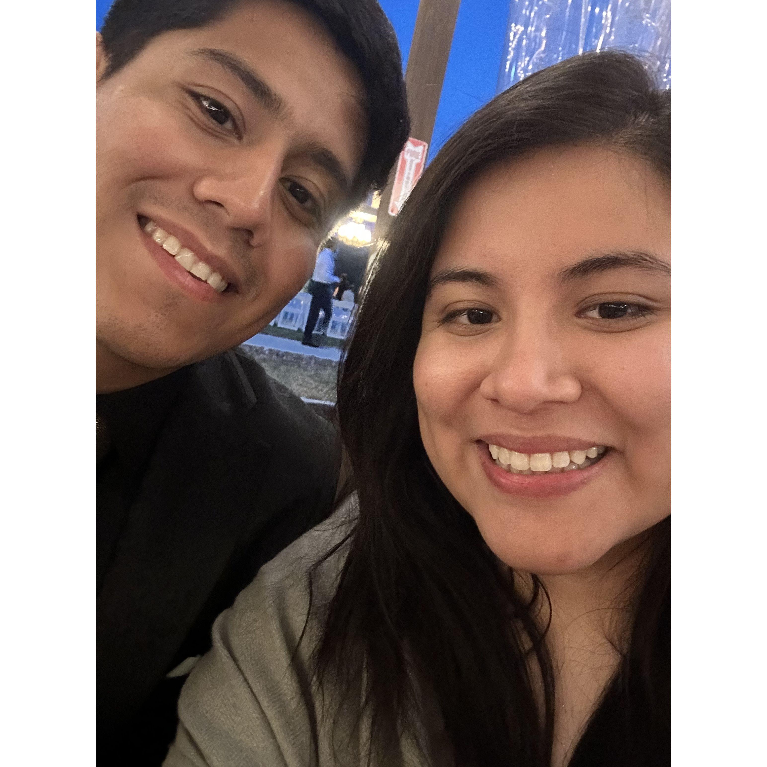 A few days before the proposal!