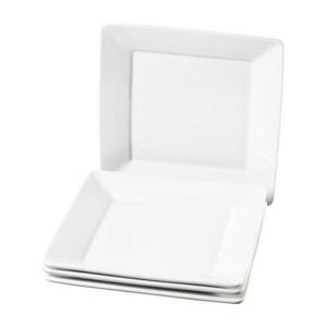 Oven to Table Set of Four 10.5 Inch Porcelain Dinner Plates by Denmark Tools for Cooks