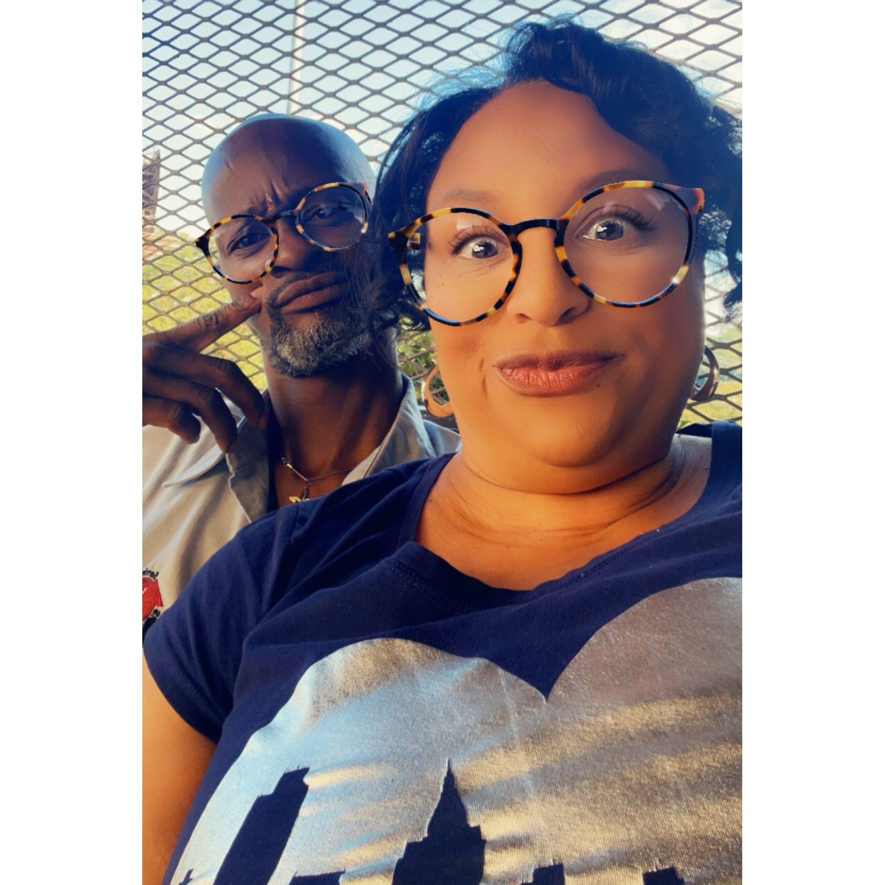 Snapchat with my man!