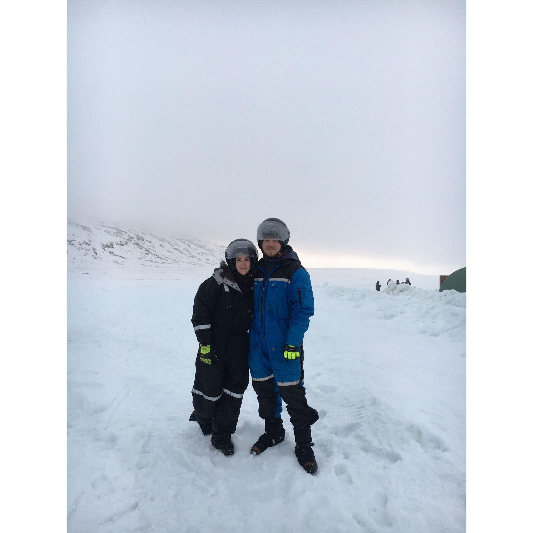 Iceland Snowmobiling. January 2017