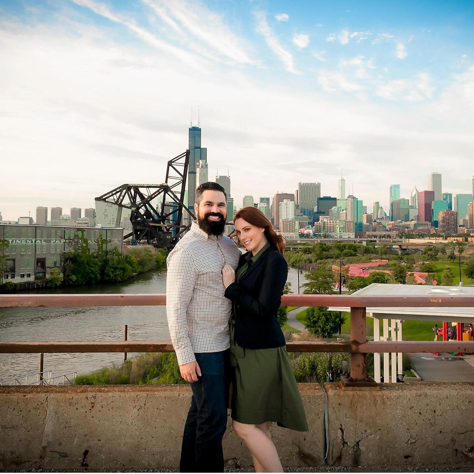 18th Street Bridge in Chicago. Our favorite view of the city.