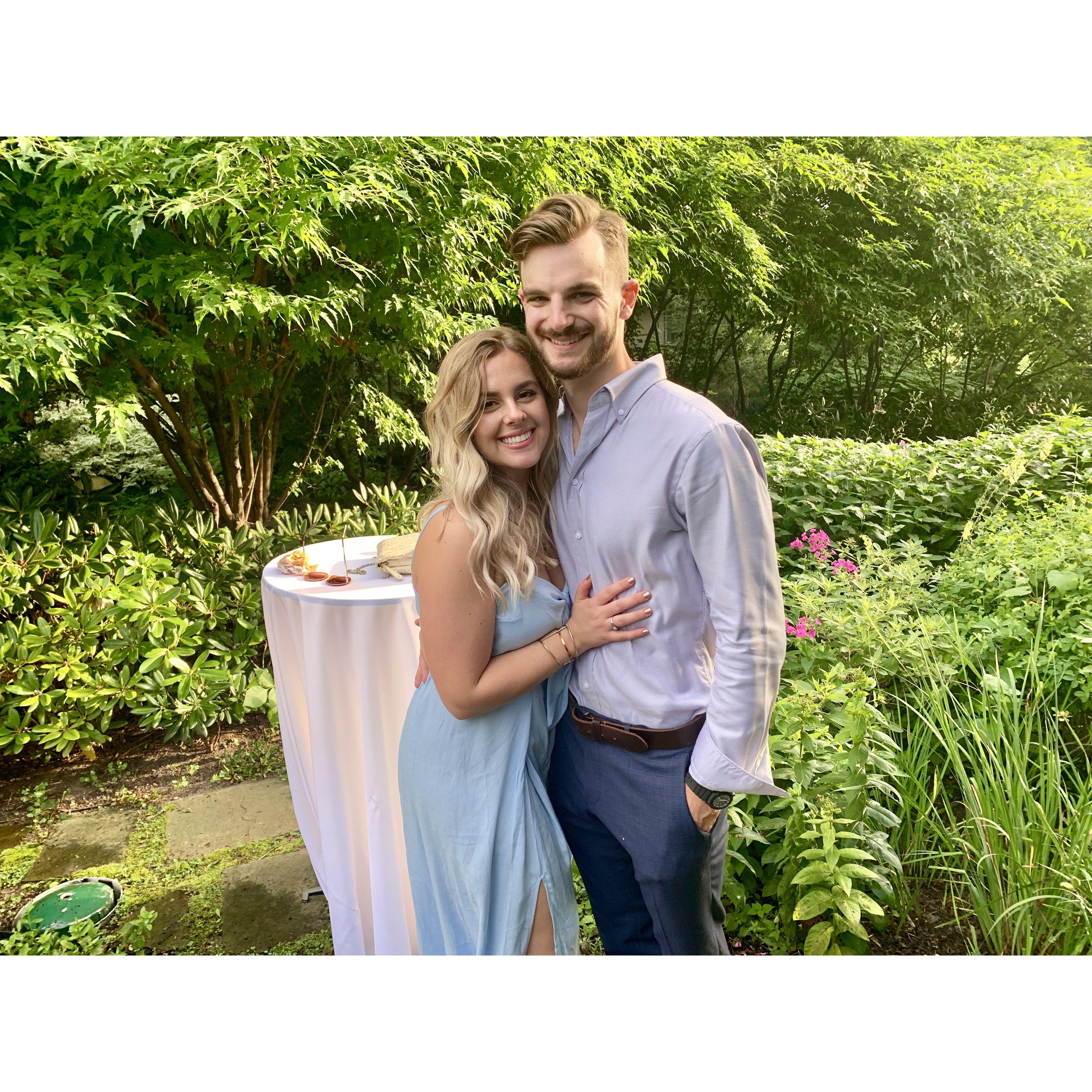 The first time we met, Christian was talking about how he needed a date to his mom's wedding and I volunteered... crazy how that worked out. (Photo from his mom's wedding)