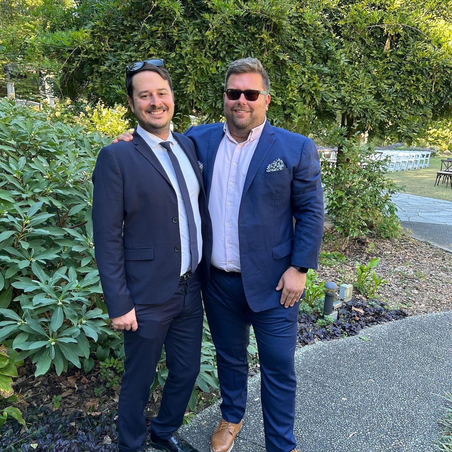 This was wedding number two in the same weekend in two different states. Don't say that we are not experienced wedding attendees. Now it is time to put our experience to the test.