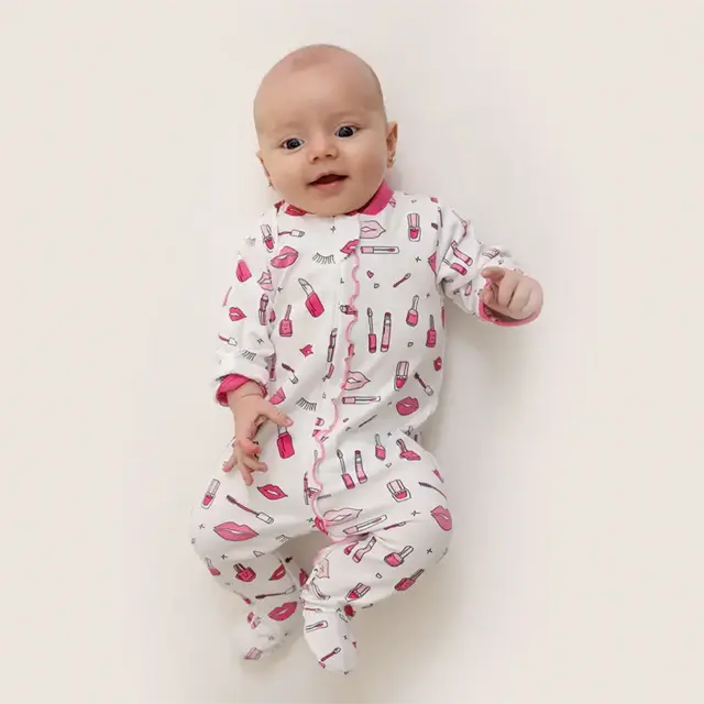 Glamour Makeup Zipper Footie