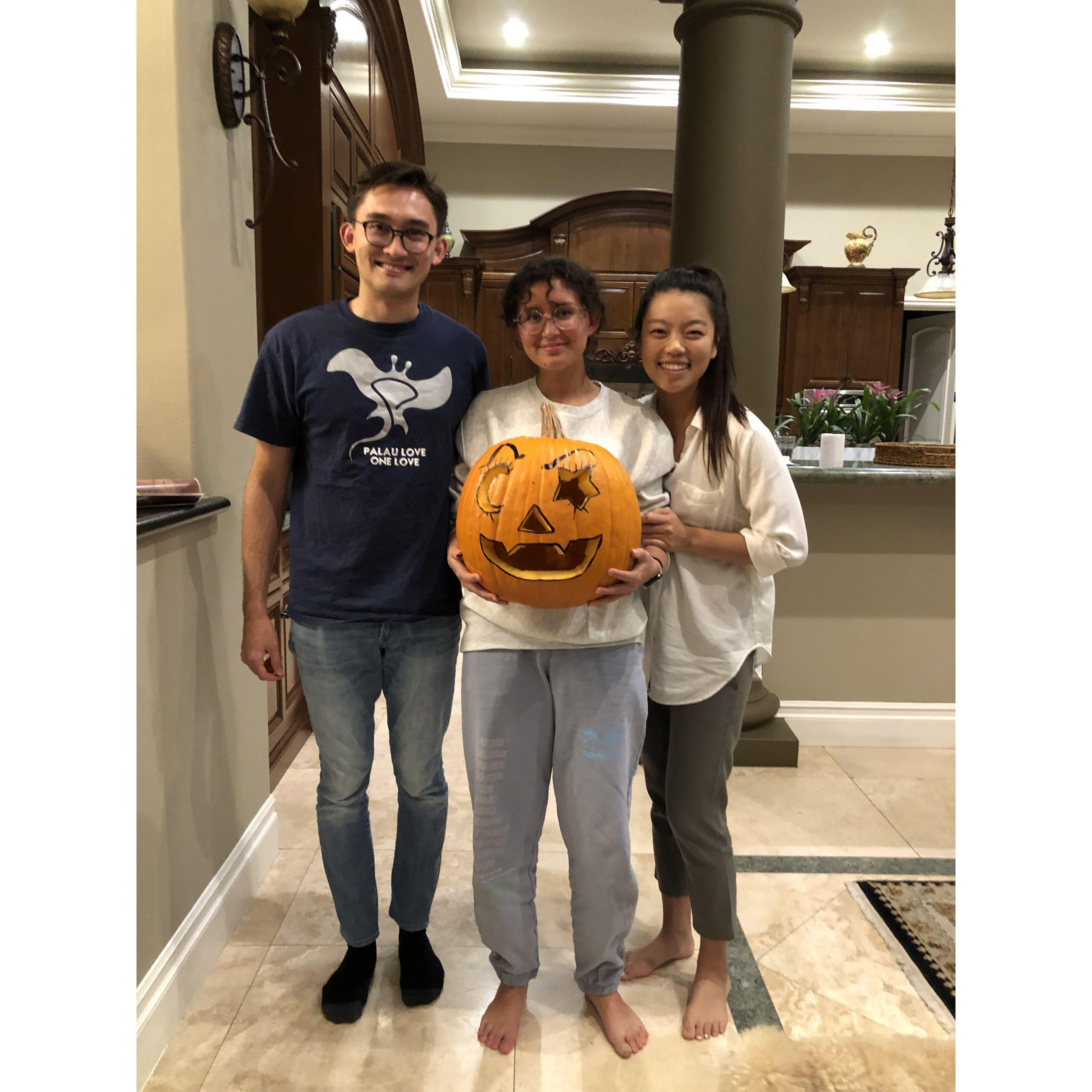 Carving pumpkins w/ Brooke!