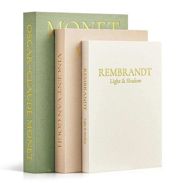 JARLINK Aesthetic Decorative Books, Set of 3 Linen Faux Books for Coffee Table, Bookshelf or Mantle Decor, Stylish Book Storage Boxes for Home Decor, Photo Organization, and Keepsake Storage