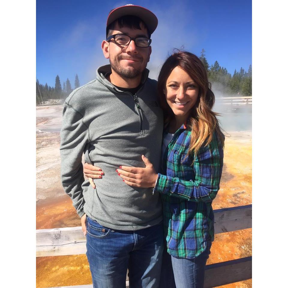 One hour at Yellowstone because we spent too much time at Mr. Rushmore. 2017.