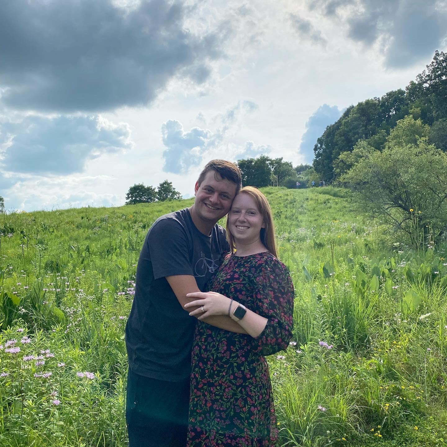 Right after we got engaged - Madison Wisconsin