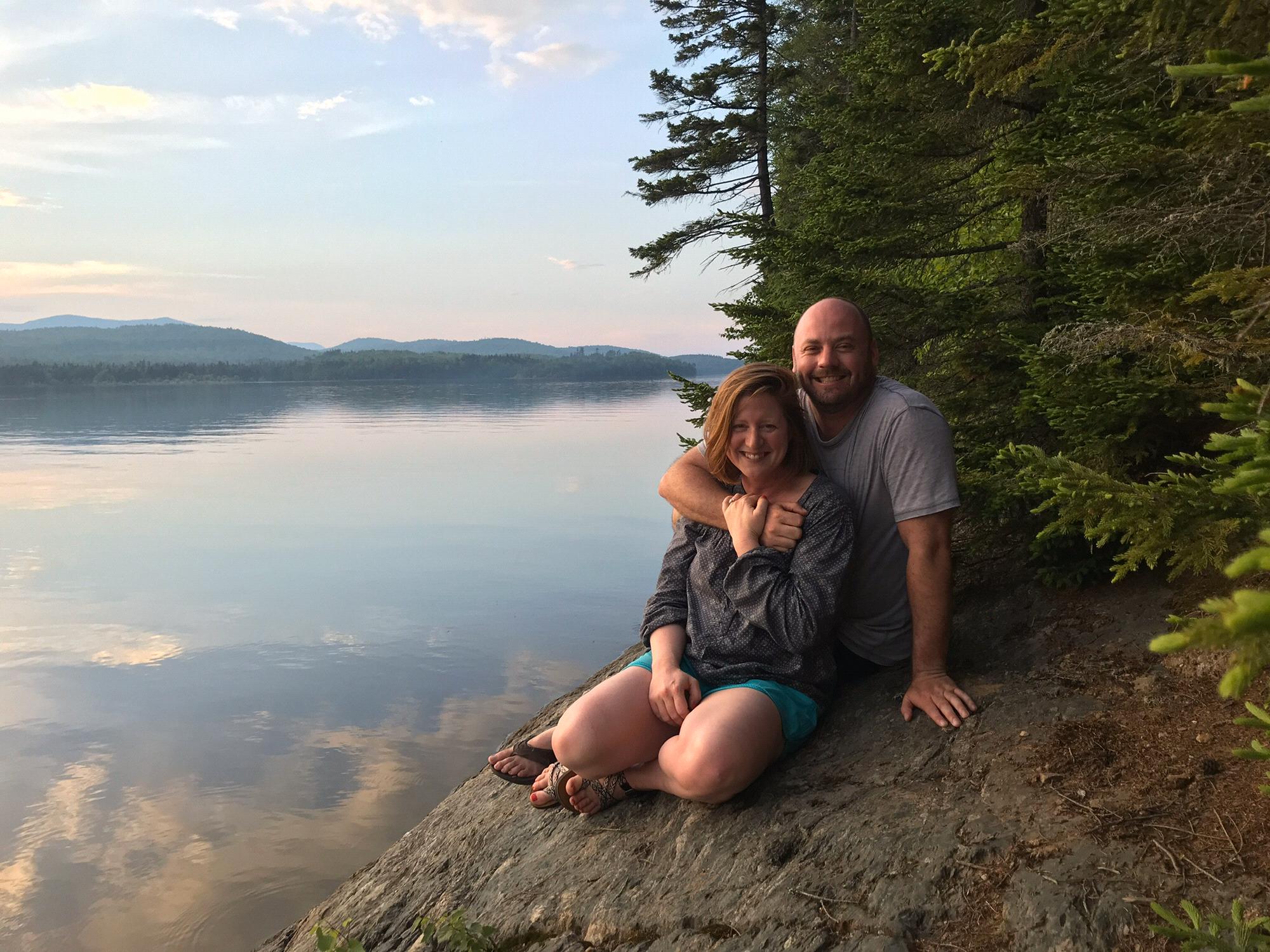 Time and place of our engagement. Upta Camp, Aziscohos Lake, Maine July 5, 2019.