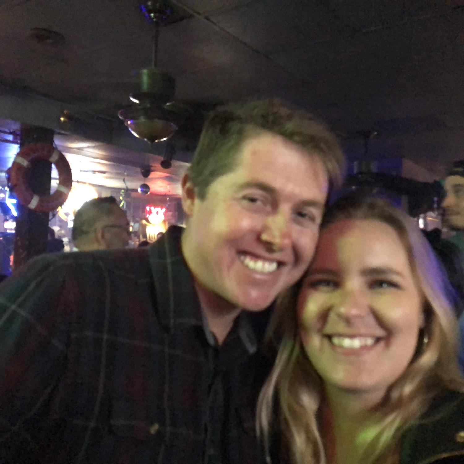 The first night he introduced me as his girlfriend.