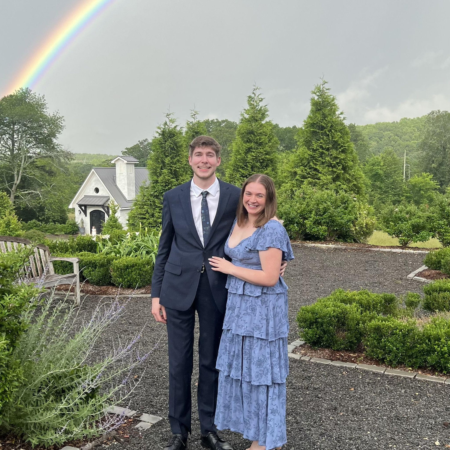 The most beautiful rainbow at my friend Taylor's wedding!