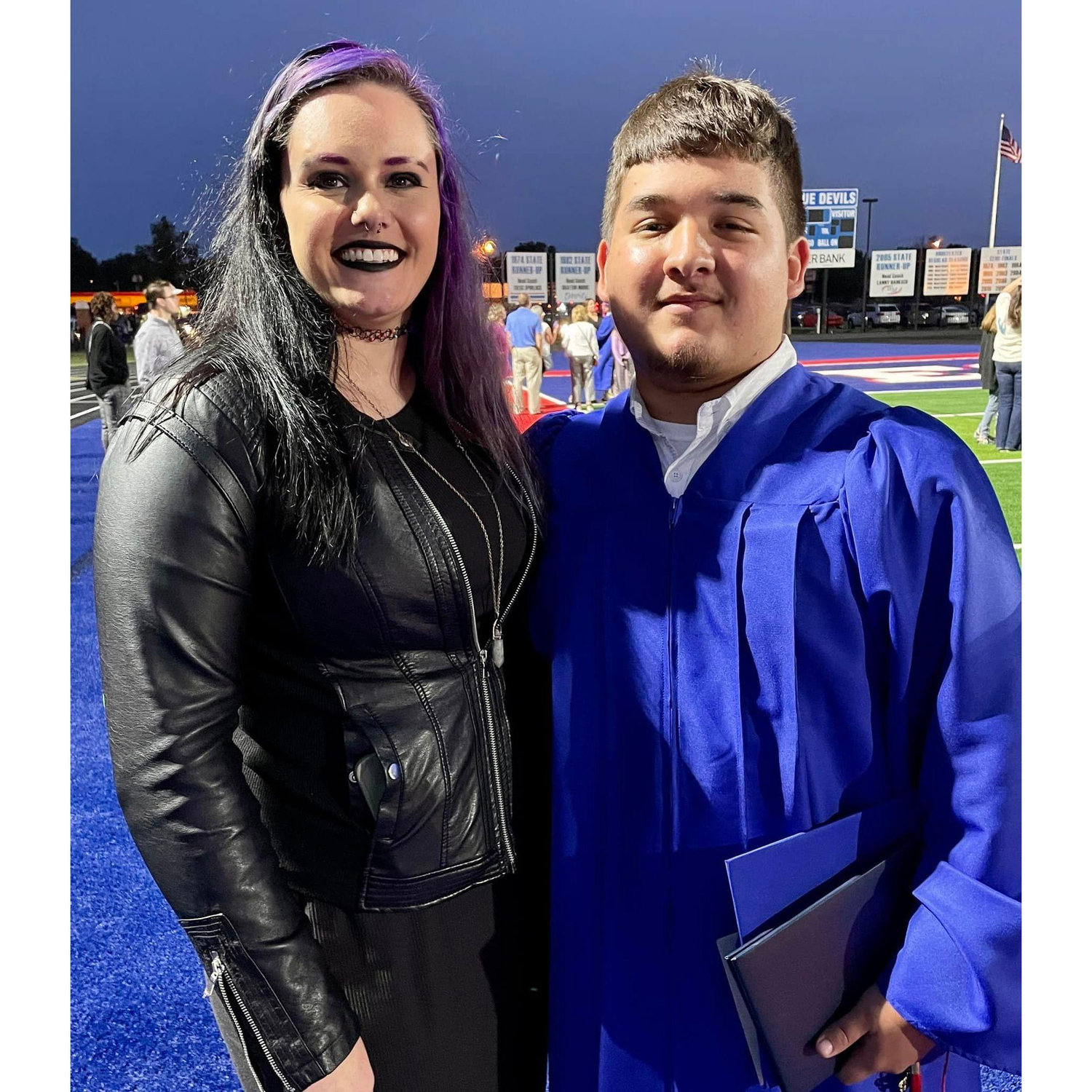Cheyenne and her cousin Shawn. (Please ignore this weird phase I went through lol)