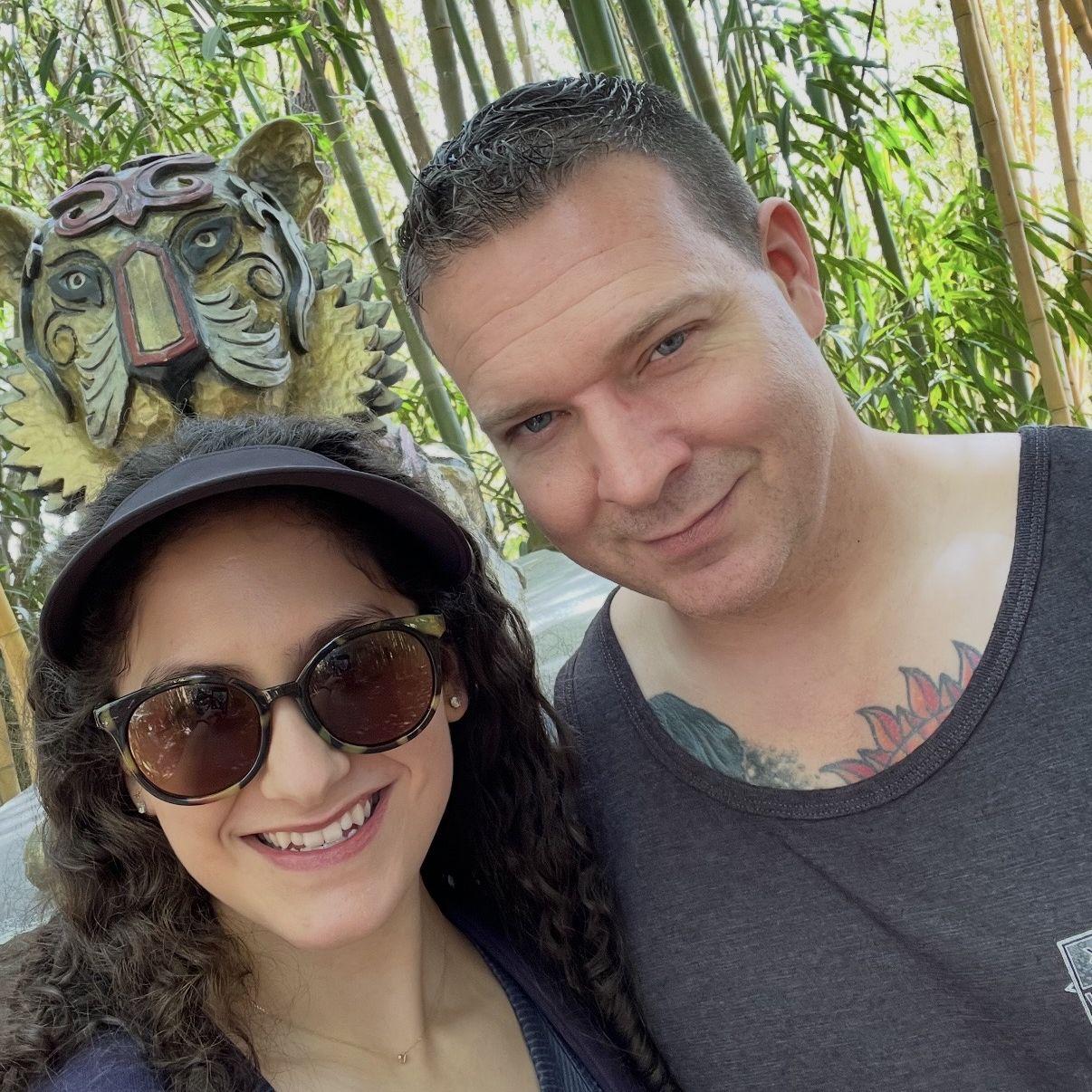 Travis let me drag him all over the San Diego Zoo