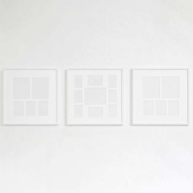 Wood Gallery Frame, 25"x25" (5 Multi, 9 Multi Opening) - White