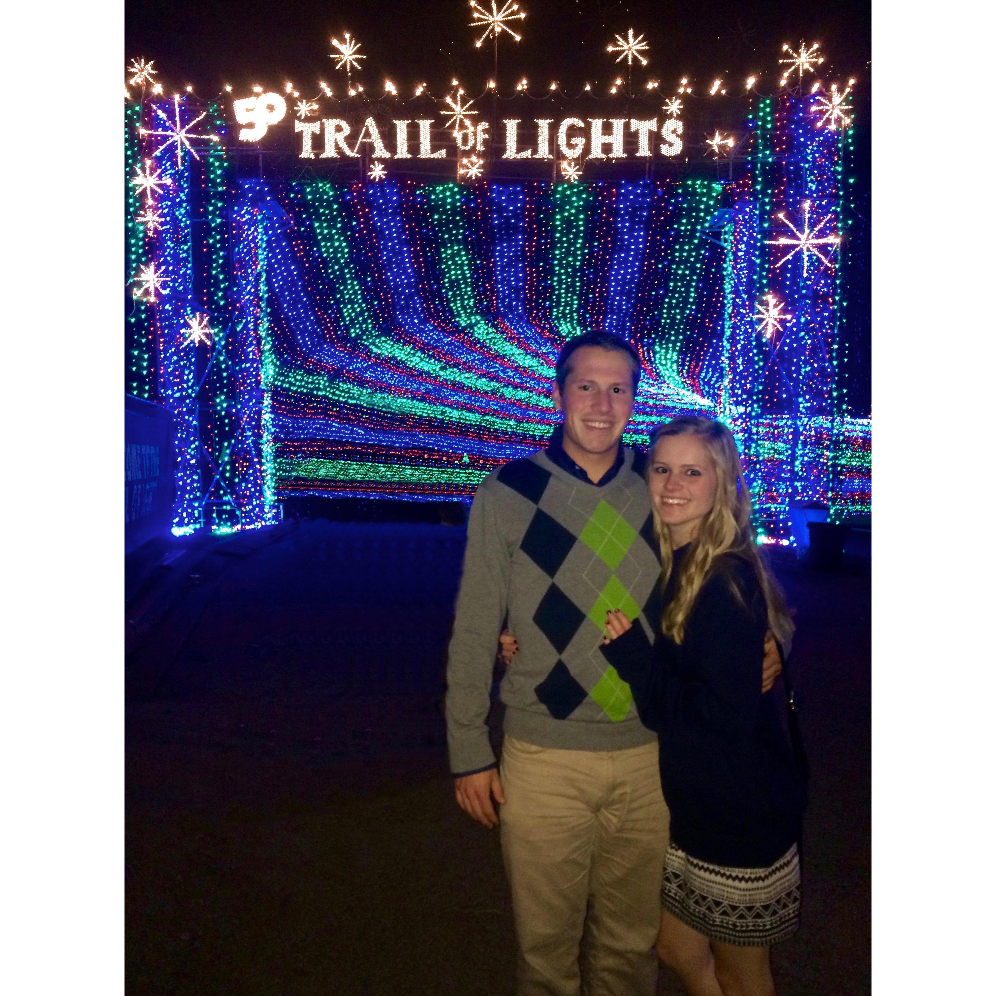 our first annual Trail of Lights trip