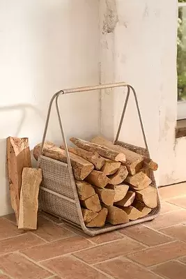 Wicker Log Holder, Triangle