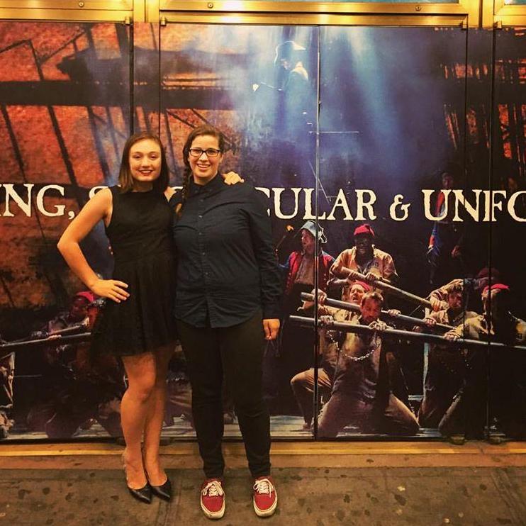 Les Miserable Kathryn's first broadway show in June 2016.