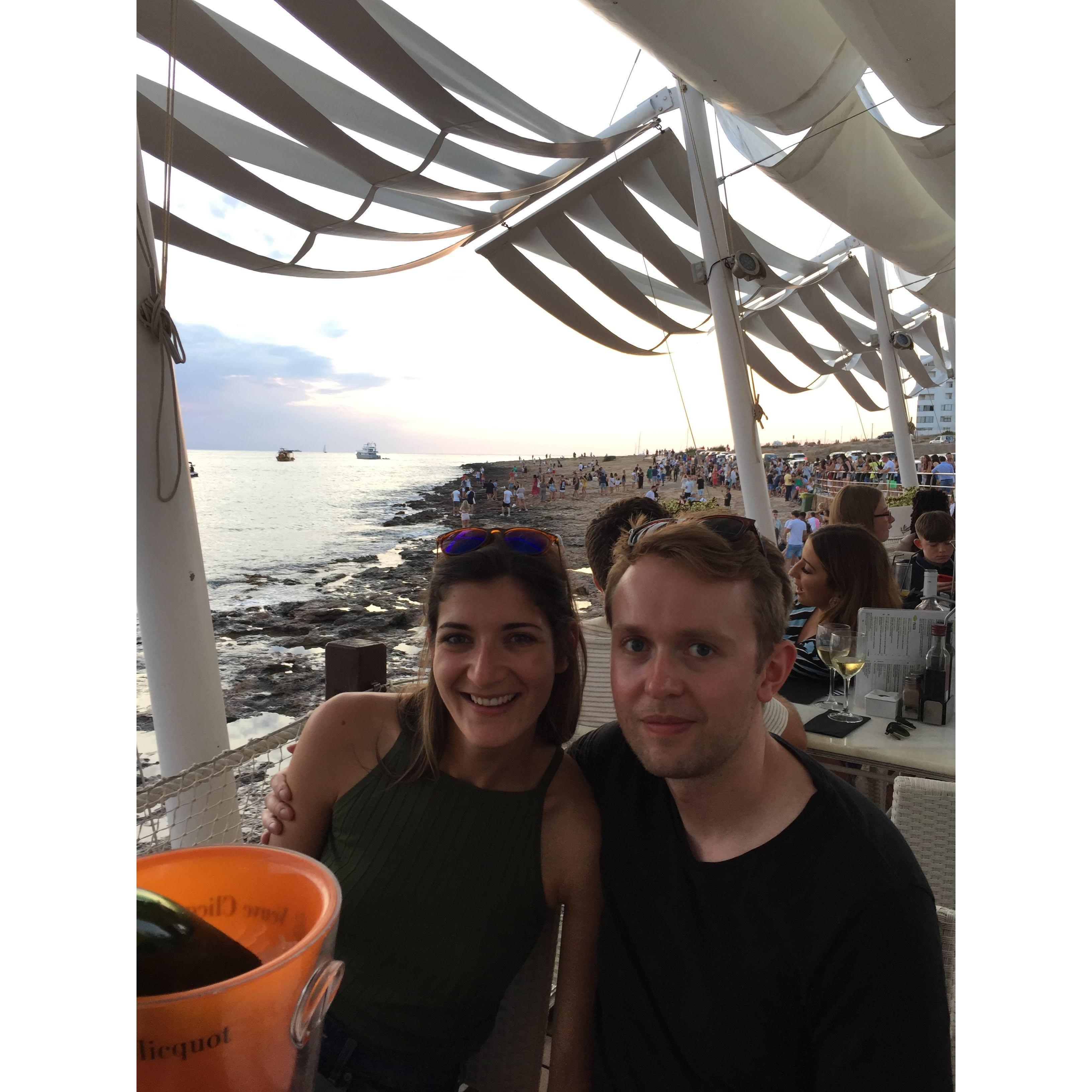 Sunset strip in Ibiza!
