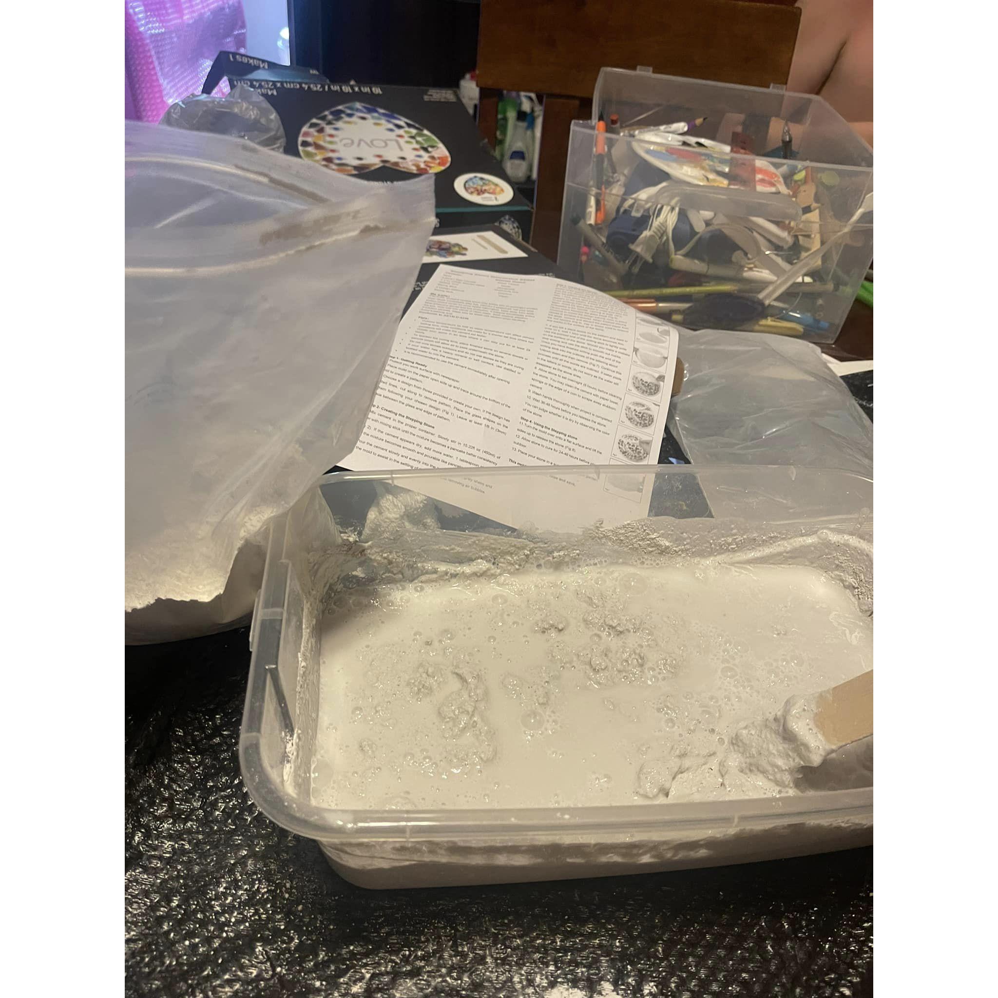 Making stepping stones..