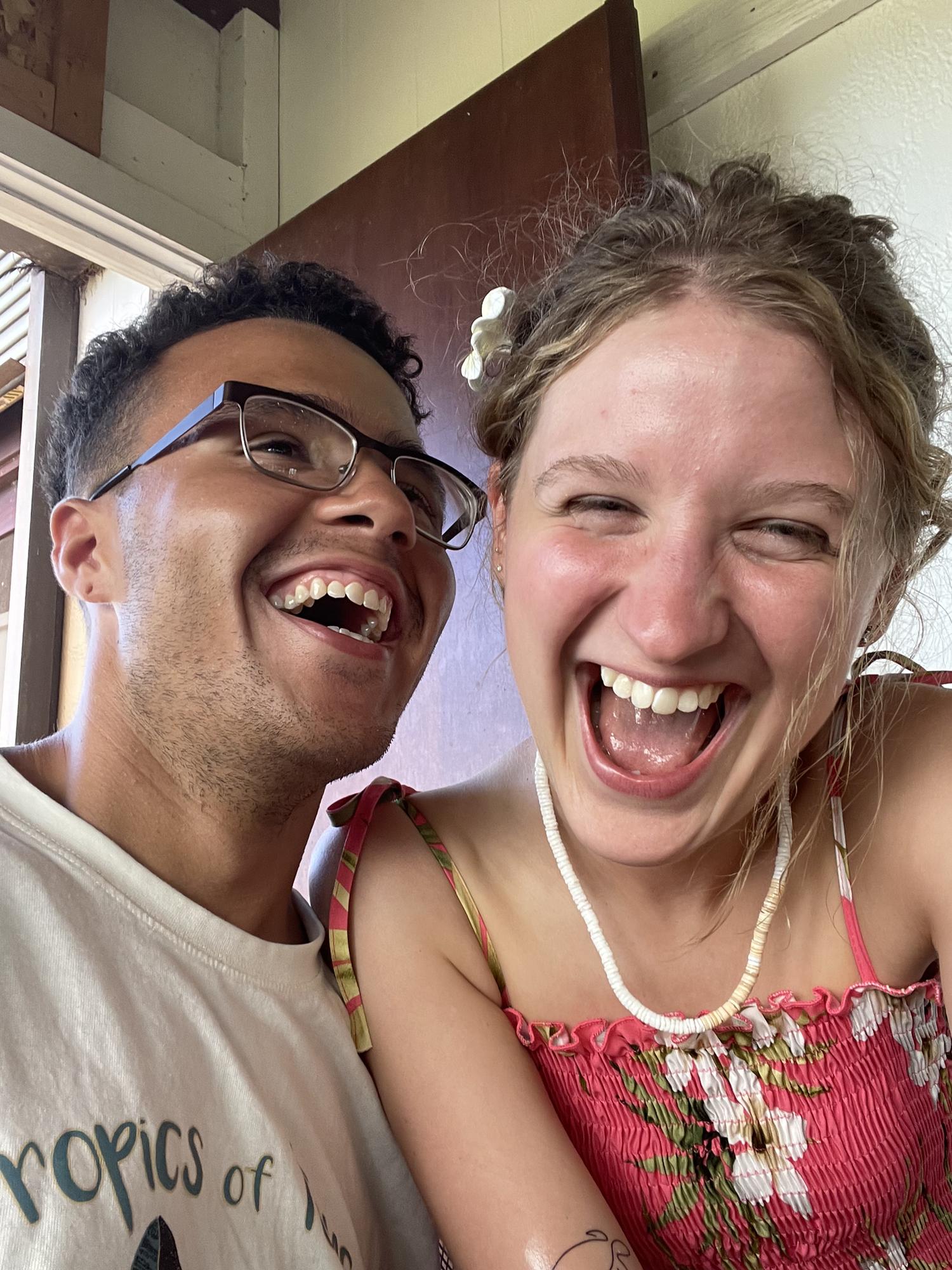 Always laughing, never a dull moment with us two!