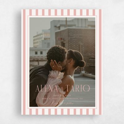 Orange Standard Wedding Save the Date - Azelie Photo