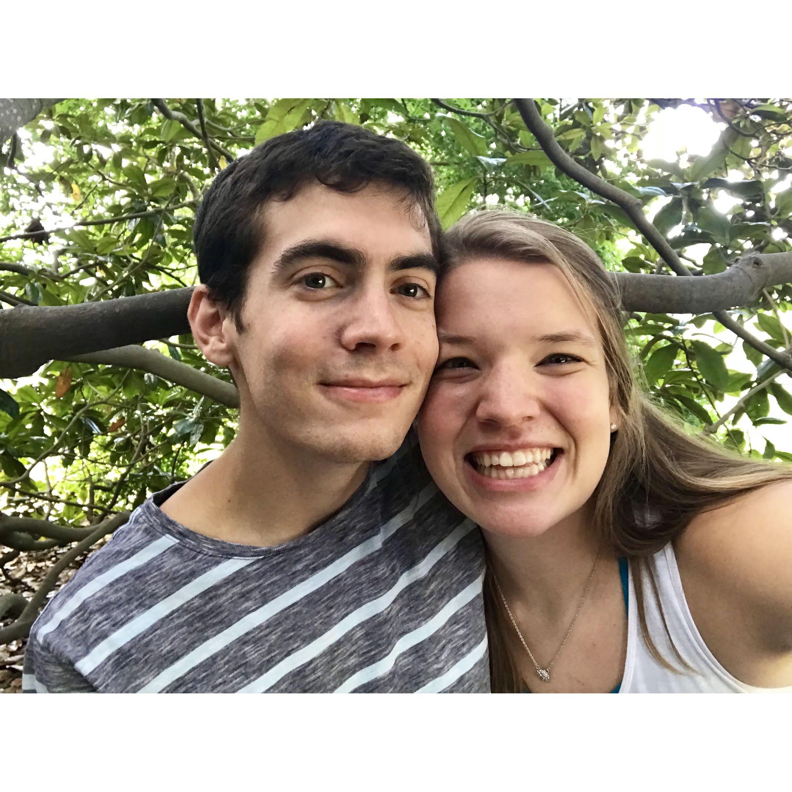 This picture is from the first time Keegan and I visited the Norfolk Botanical Gardens in 2018! We had no idea then that we would be tying the knot in the same place six years later!