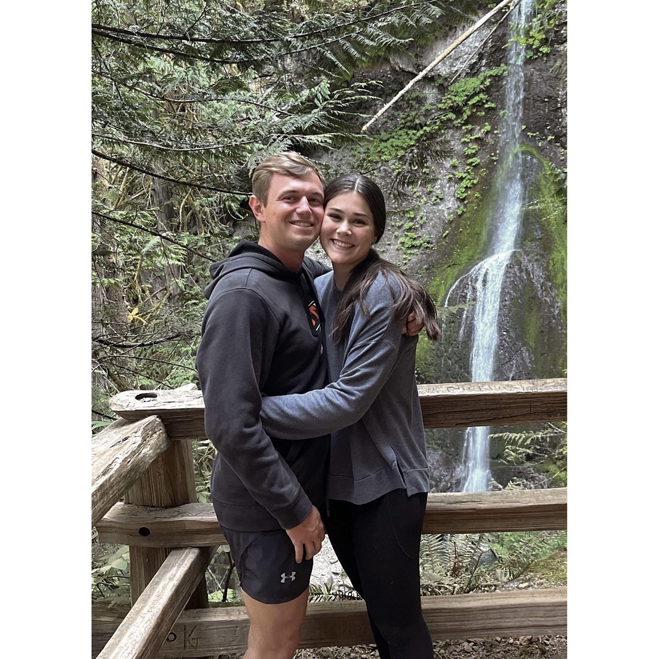 Grace's first time in Port Angeles, WA.