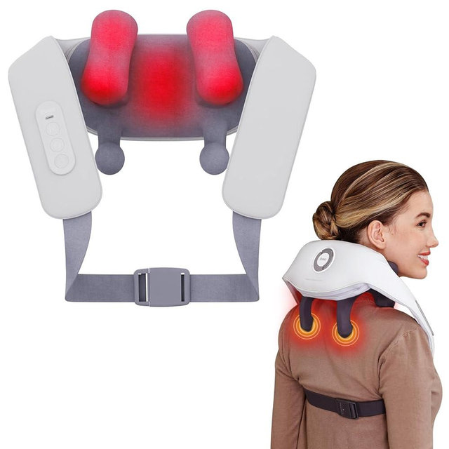 Shiatsu Neck and Back Massagers with Heat, 150 Mins Uses, 4 Modes & Adjustable Massage Head, Electric 3D Deep Tissue Kneadin for Shoulder, Leg, Muscle Soreness, Pain Relief, Relaxation for Women, Men